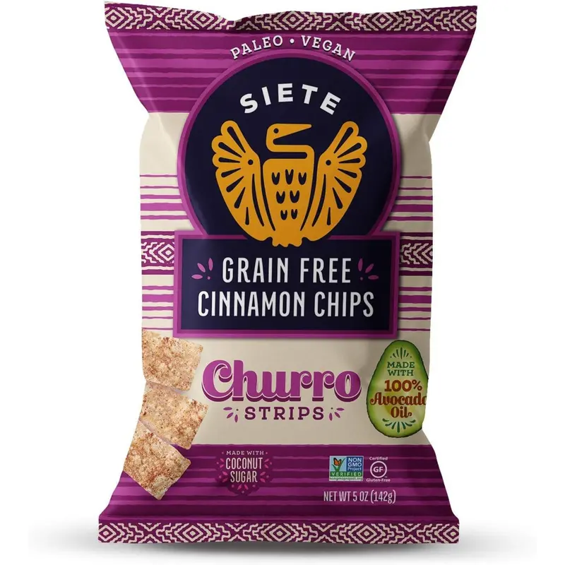 Siete Cinnamon Churro Strips – 142G Gluten-Free Snacking Chips 1