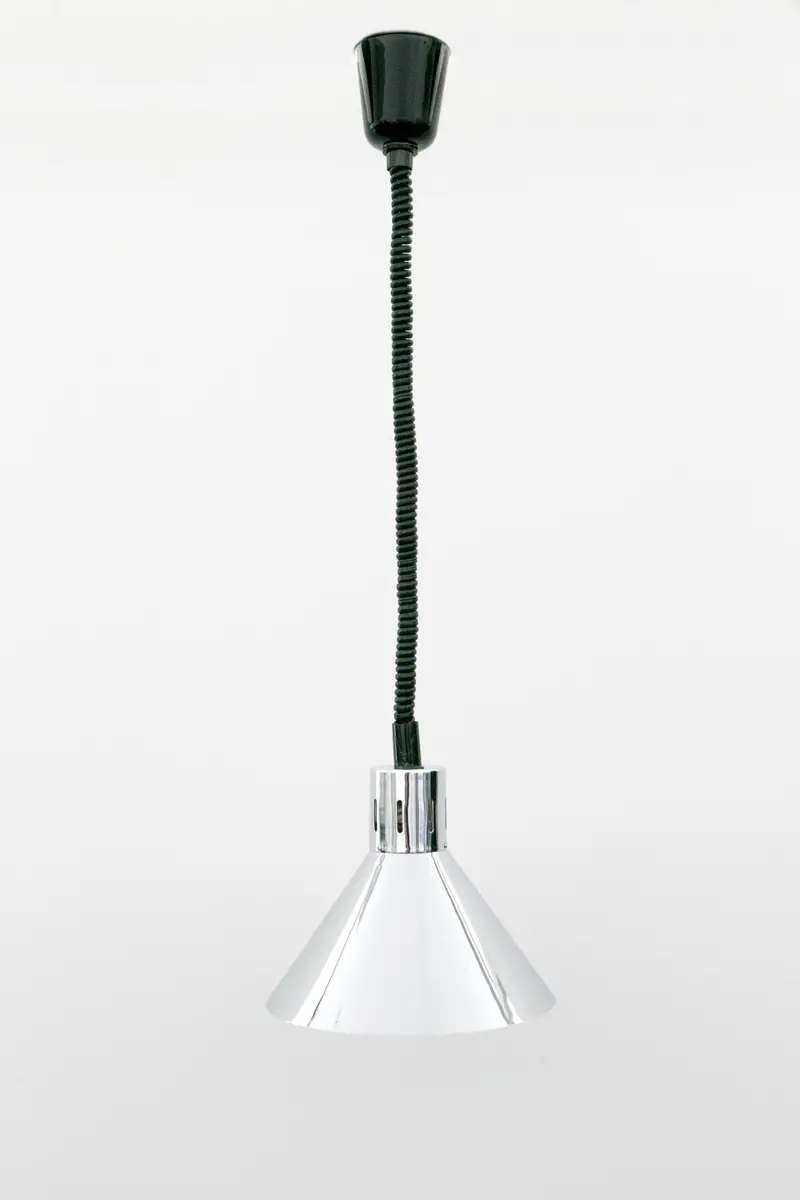 Silver-Finish Venus Heat Lamp – Adjustable Height Design 1