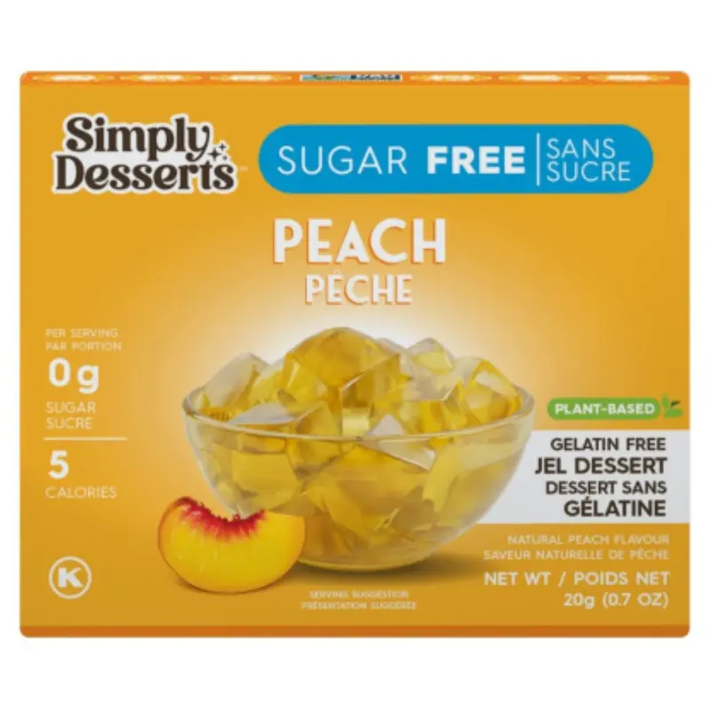 Simply Delish Peach Sugar-Free Jel Dessert (20G) 1