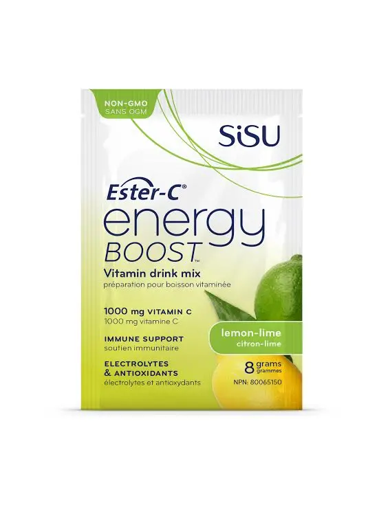 Sisu Energy Boost Lemon-Lime Effervescent Sachet – Single Serve 1
