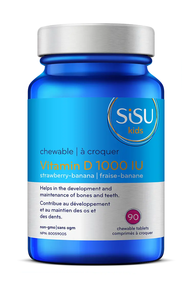 Sisu Kids Vitamin D3 Gummies – Banana-Strawberry Flavor, 90 Count 1