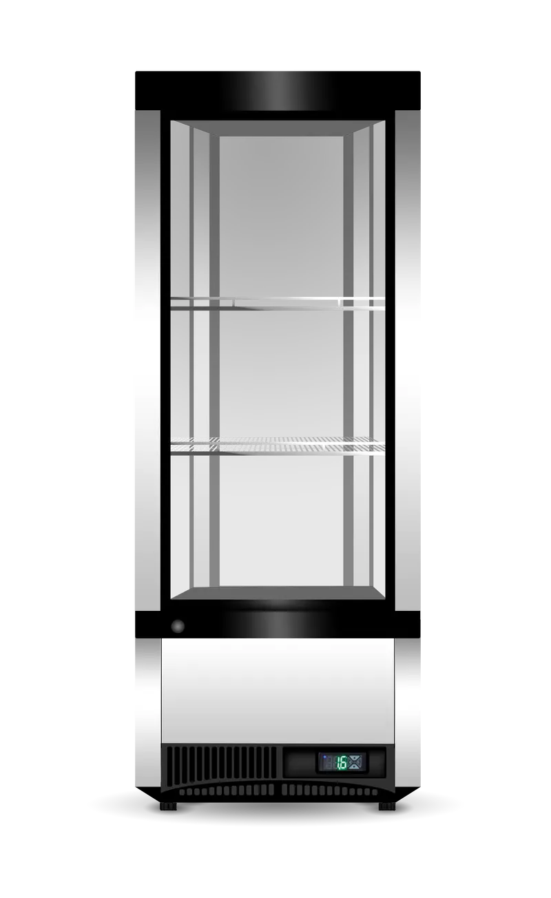 Skope Sc112N-A Four-Sided Glass Display Refrigerator For Retail Use 1