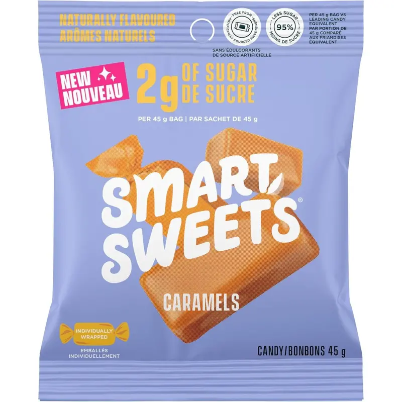 Smart Sweets Low-Sugar Caramels – 45G Guilt-Free Chewy Treat 1