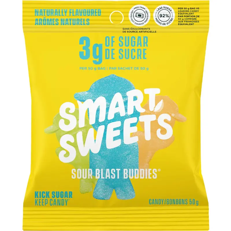 Smart Sweets Sour Blast Buddies — Low-Sugar Chewy Candy (50 G) 1