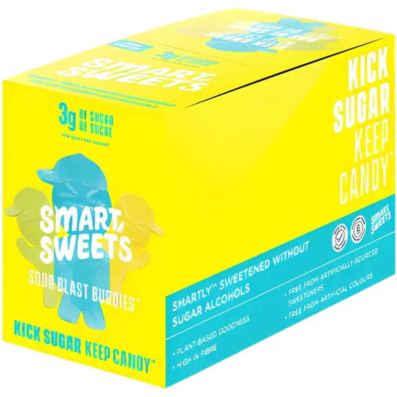 Smart Sweets Sour Blast Buddies — Low-Sugar Gummies (50 G × 12 Case) 1