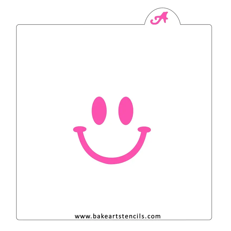 Smiley Face Cookie Stencil By Bakeart 1