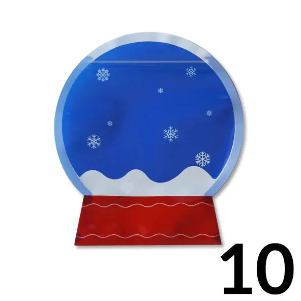 Snow Globe-Themed Cookie Gift Bag (Set Of 10) 1
