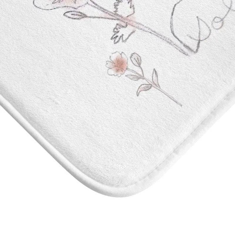 Solitude Bath Mat – Warm Brown Non-Slip Floor Mat 1