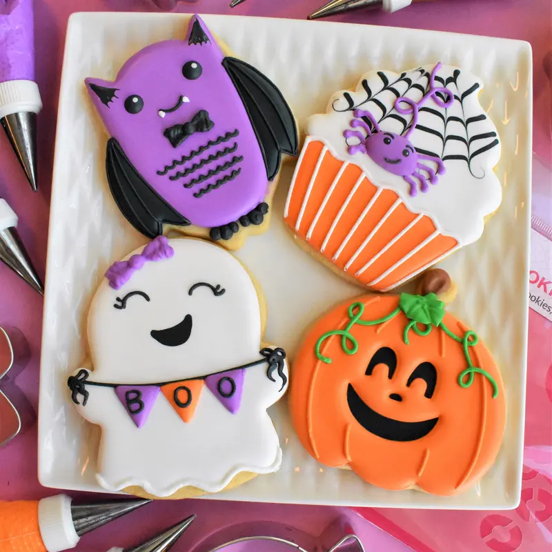 Spooky Halloween Cookie & Stencil Bundle – Ghosts, Pumpkins & More 1