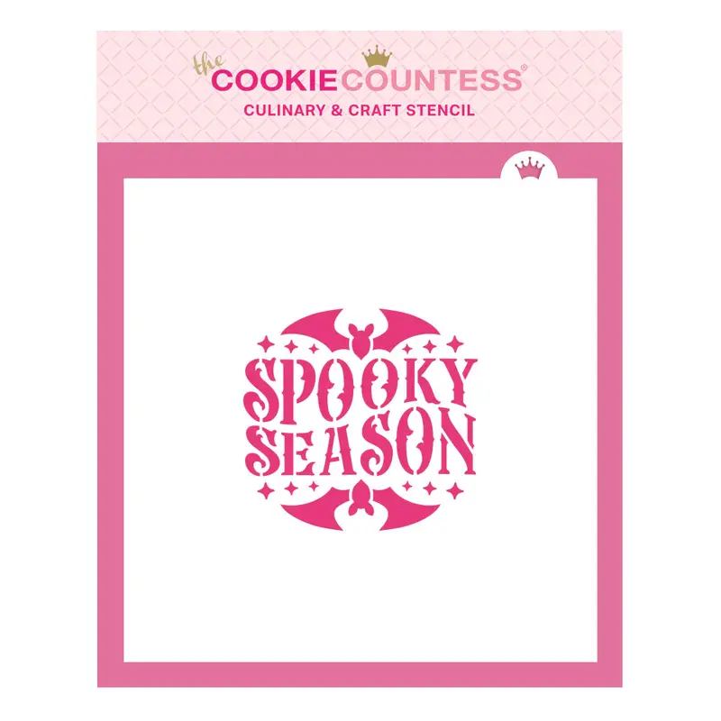 Spooky Season Phrase Stencil For Cookies And Treats 1