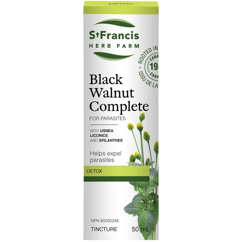 St. Francis Black Walnut Complete Formula – Digestive & Parasite Support Tonic, 50 Ml 1
