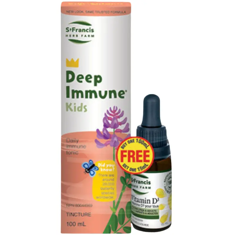 St. Francis Deep Immune Kids With Vitamin D3 – 100Ml + Bonus 15Ml 1
