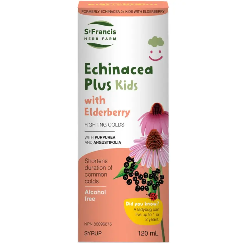 St. Francis Echinacea Plus For Children – Elderberry-Enhanced Immune Support, 120 Ml 1