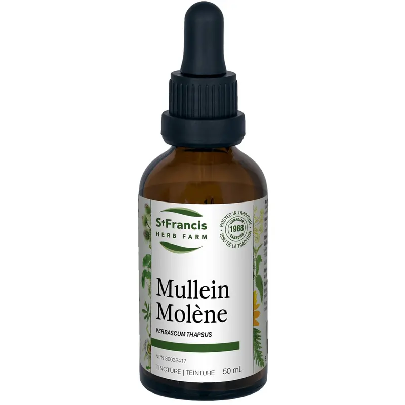 St. Francis Mullein Leaf Liquid Extract – 50Ml Respiratory Comfort Formula 1
