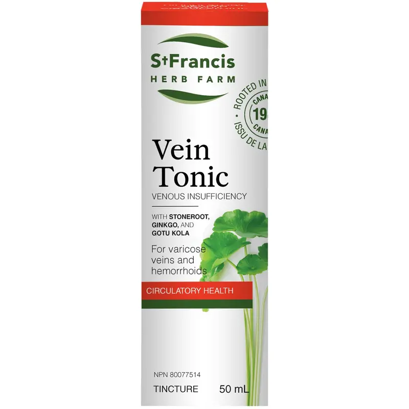St. Francis Vein Tonic – Herbal Support For Healthy Circulation & Varicose Veins, 50 Ml 1