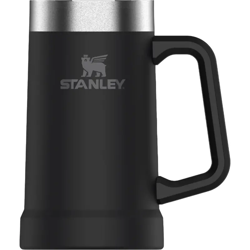 Stanley Adventure Big Grip Beer Stein – 0.7L Black Stainless Steel Mug 1