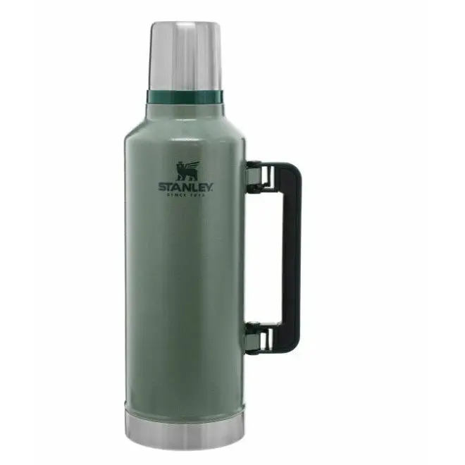 Stanley Classic Hammertone Green Vacuum Flask – 2.3L Thermal Insulated Container 1