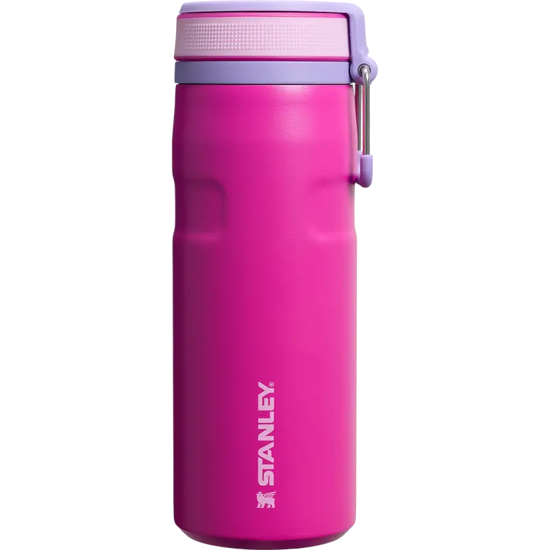 Stanley Iceflow Twist-Flip Insulated Water Bottle – 0.47L In Violet Blossom 1