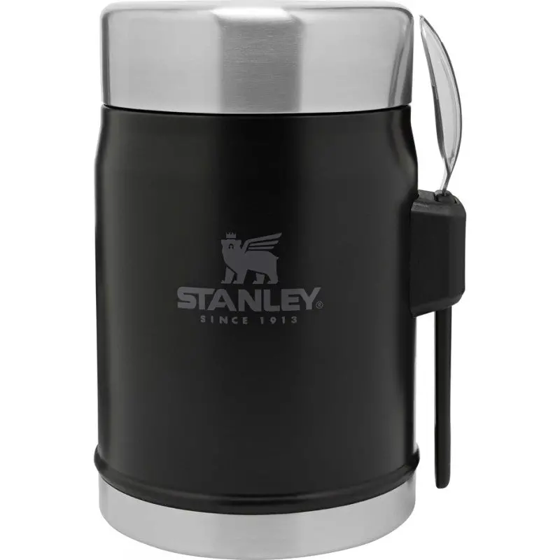 Stanley Legendary 0.4L Food Jar With Spork – Matte Black Design 1