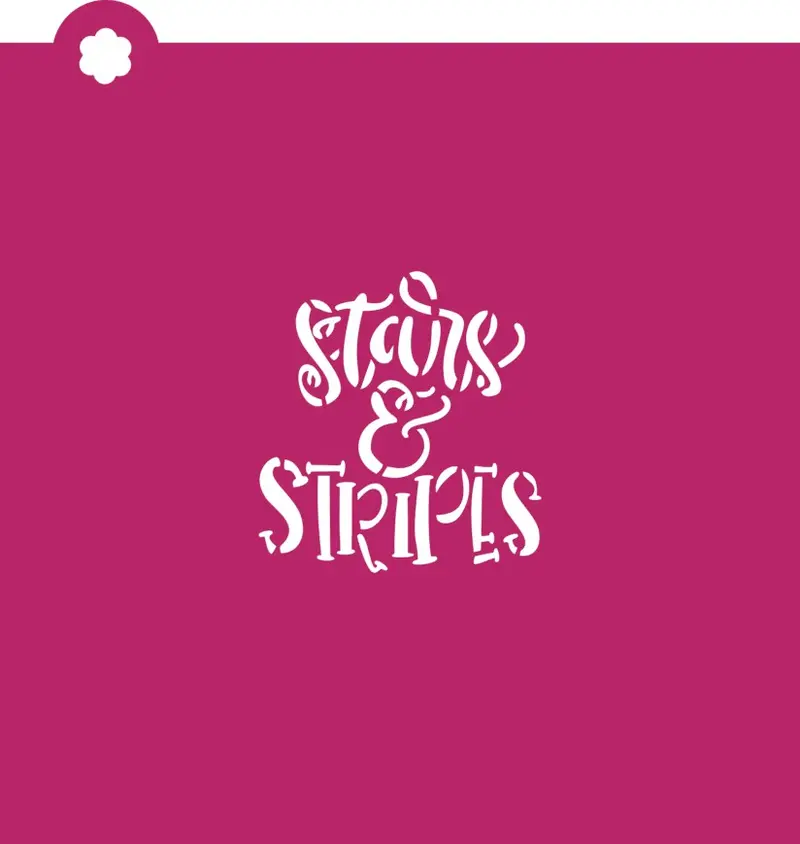 Stars And Stripes Stencil For Flour Box Club 1