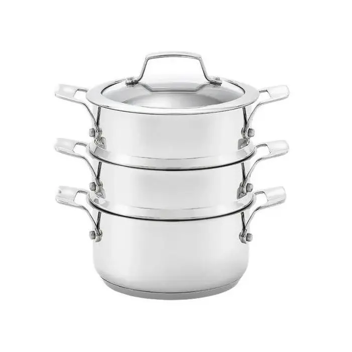 Stellar Premium 16Cm 3-Layer Steamer Set – Compact Stainless Steel Steaming Kit (Stm01) 1