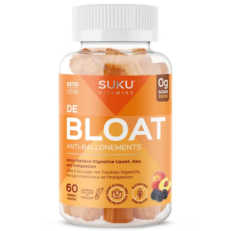 Suku Digestive De-Bloat Gummies – 60 Count 1