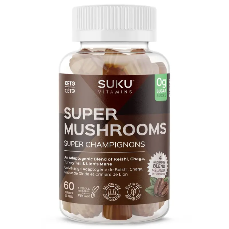 Suku Super Mushroom Complex Gummies – 60 Count 1