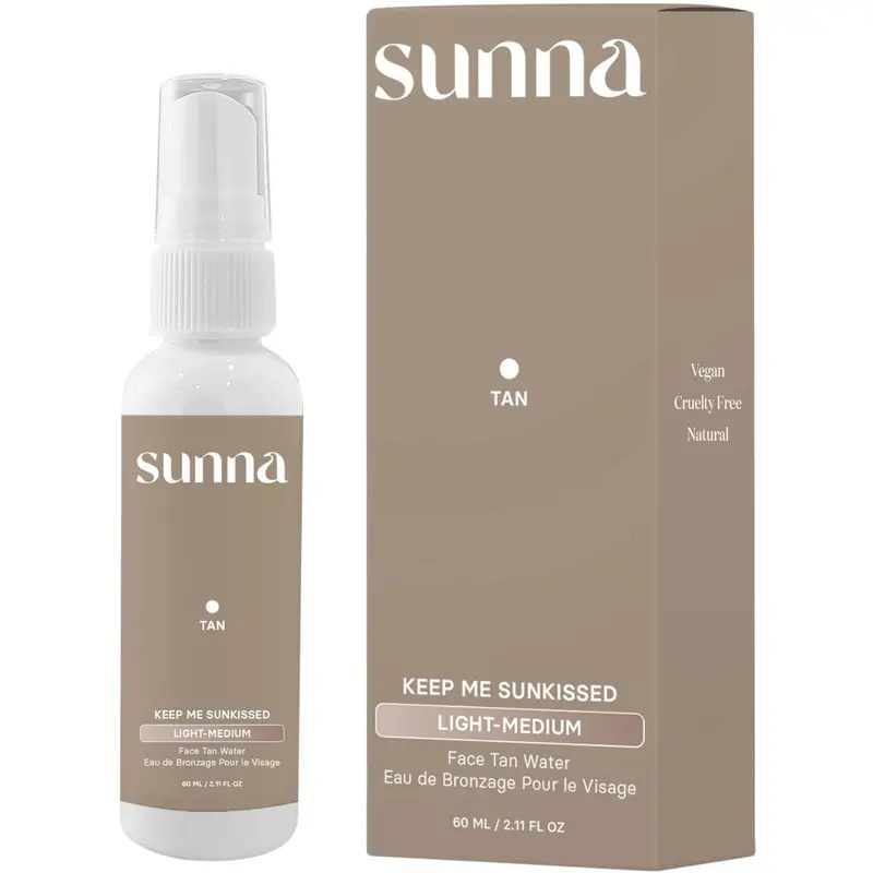 Sunna Face Tan Water – Light-Medium Shade Hydrating Mist – 60 Ml 1