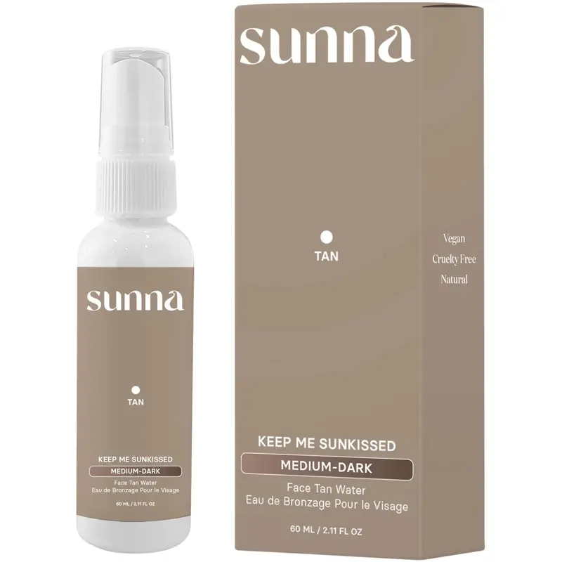 Sunna Face Tan Water – Medium-Dark Shade Hydrating Mist – 60 Ml 1