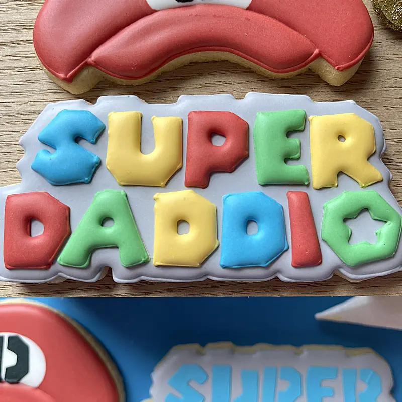 Super Daddio Plaque Cookie Cutter With Matching Stencil 1