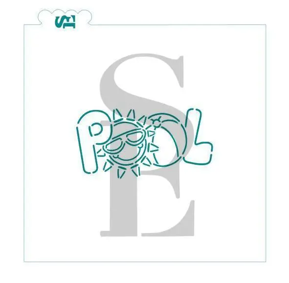 Swimming Pool-Themed Diy Stencil 1