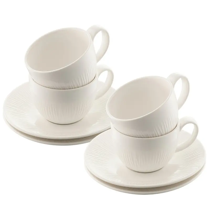Teacups And Saucers Set Of 4 – Belleek Living Erne (Model 9308) 1