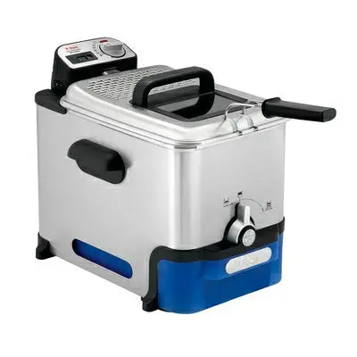 Tefal Oleoclean Pro Deep Fryer – Blue & Grey 3.5L Capacity (Fr804040) 1