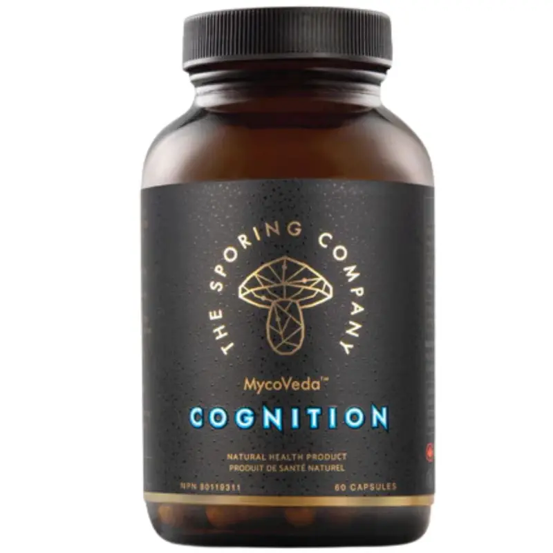 The Sporing Company Mycoveda Cognition – Mushroom-Based Brain Support (60 Capsules) 1
