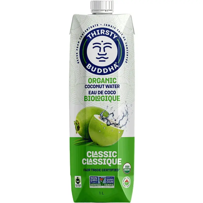 Thirsty Buddha Organic Coconut Water – 1 Liter Bottle 1