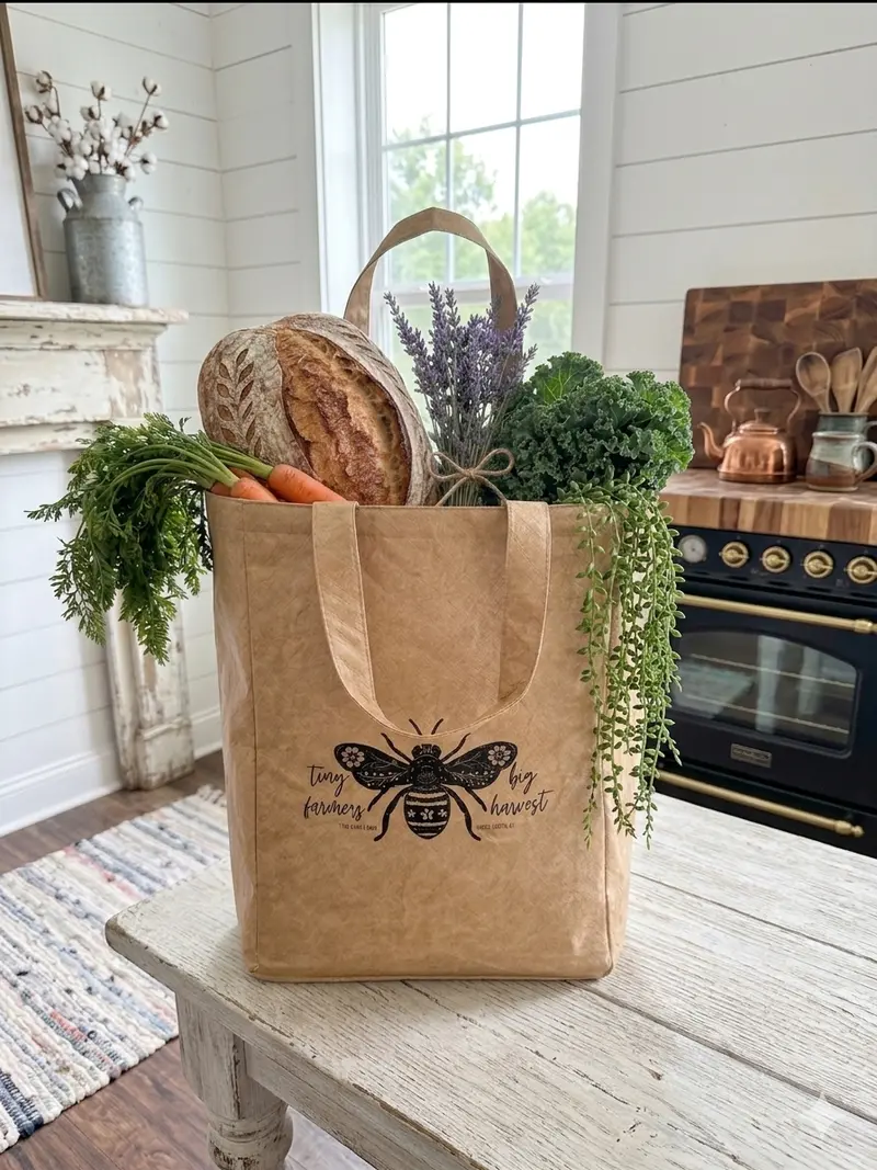 Tiny Farmers Big Harvest Market Tote Bag 1