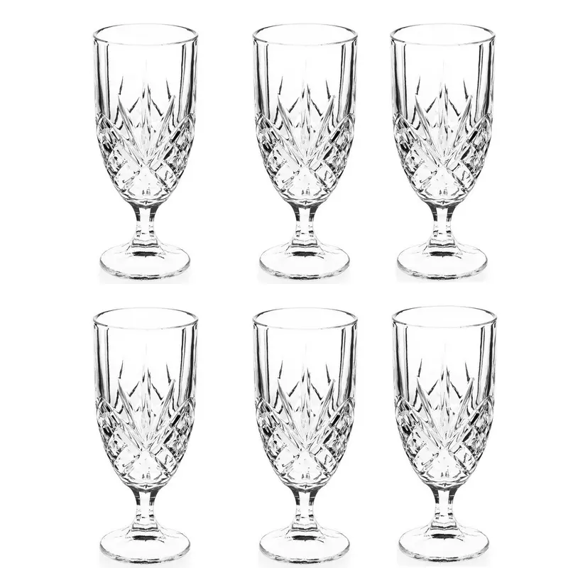 Tipperary Crystal Belvedere Footed Water Glass Set – 6 Pieces 1