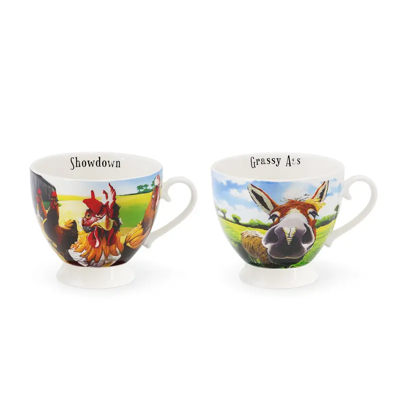 Tipperary Crystal ‘Beyond The Herd’ Cappuccino Cup Duo – Limited-Edition Irish Artisan Design 1