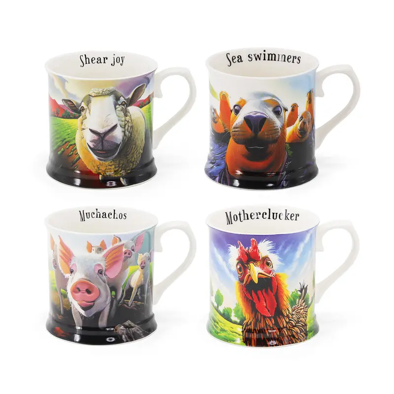 Tipperary Crystal Beyond The Herd Tankard Set – Eoin O’Connor Signed 4-Piece Whiskey Collection 1