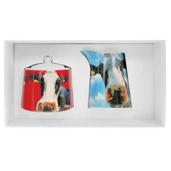 Tipperary Crystal Eoin O’Connor Cows Cream & Sugar Set – Coordinated Pair 1
