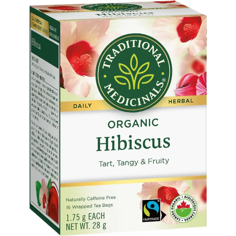 Traditional Medicinals Organic Hibiscus Herbal Tea – 16 Tea Bags 1
