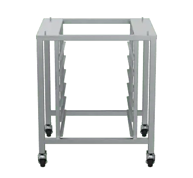 Turbofan Sk32 Stainless Steel Mobile Stand With Castors For E32D4/G32D4 Ovens 1
