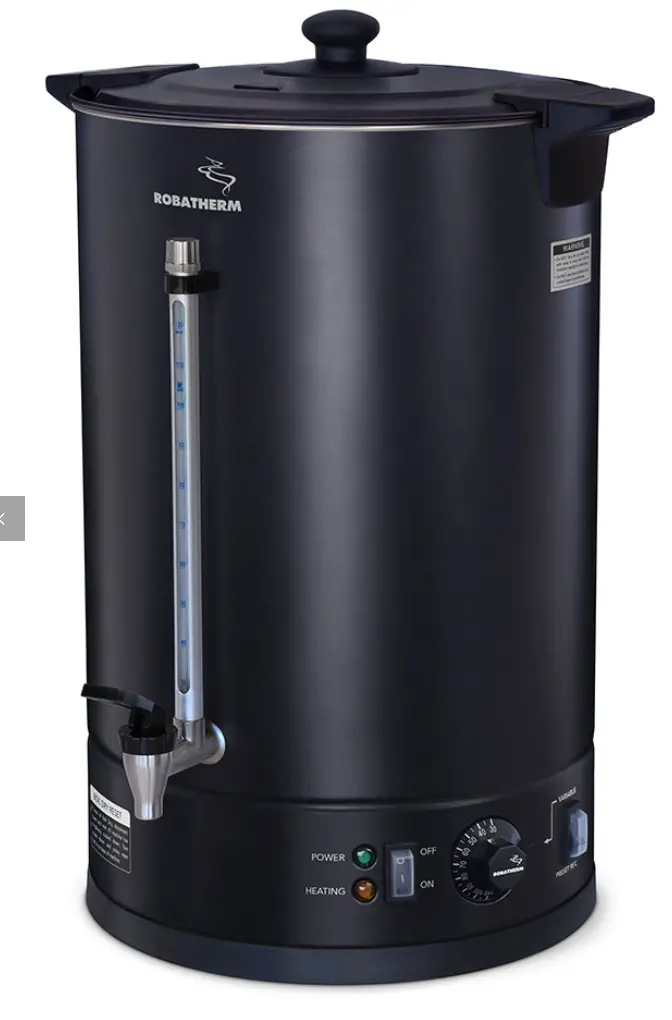 Udb Robatherm Black Double-Walled 20L Hot Water Urn 1