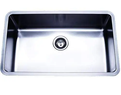 Undermount Stainless Steel Single-Bowl Sink – 760Mm Width – Refined Square-Corner Aesthetic 1