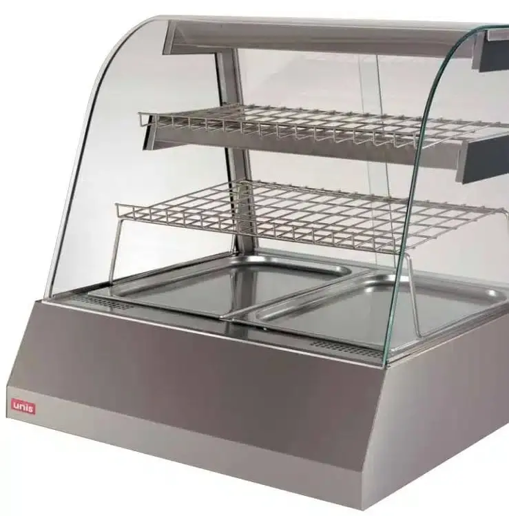 Unis Kentucky Hot Food Display Cabinet – 2-Tray Compact Heated Holding Unit 1