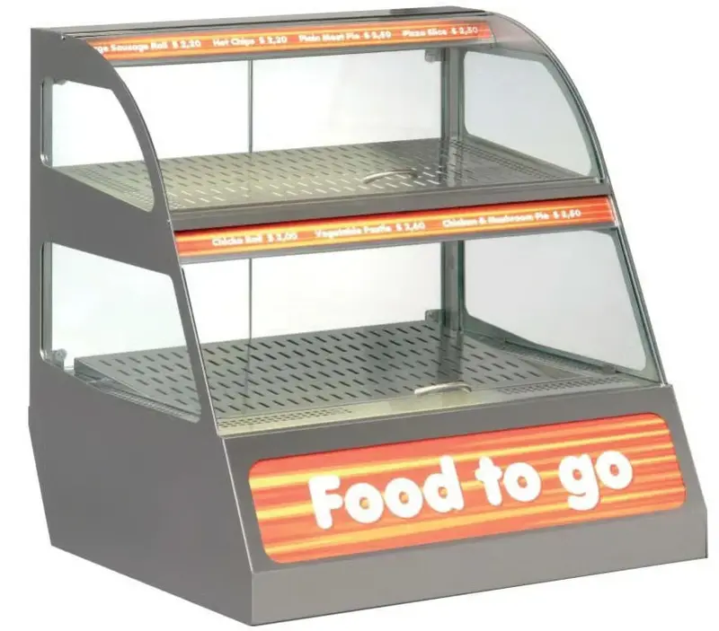Unis Square Kentucky Hot Food Cabinet – 2-Tray Heated Display Solution 1