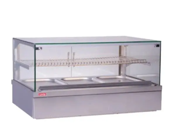 Unis Une-Tha3Thl Triple-Tier Heated Display Cabinet – Low-Profile Design 1