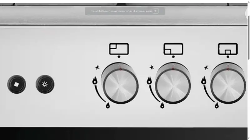 Universal Replacement Knob Kit For Range Cookers – Durable Plastic With Metallic Finish 1