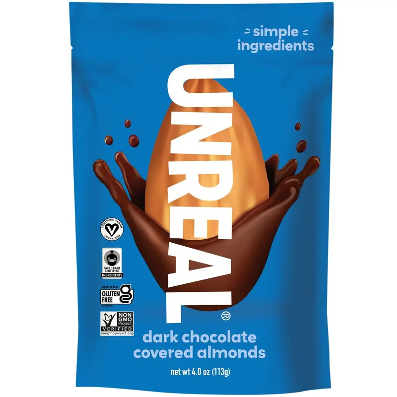 Unreal Dark Chocolate Almonds – 113 G Plant-Based Snack 1