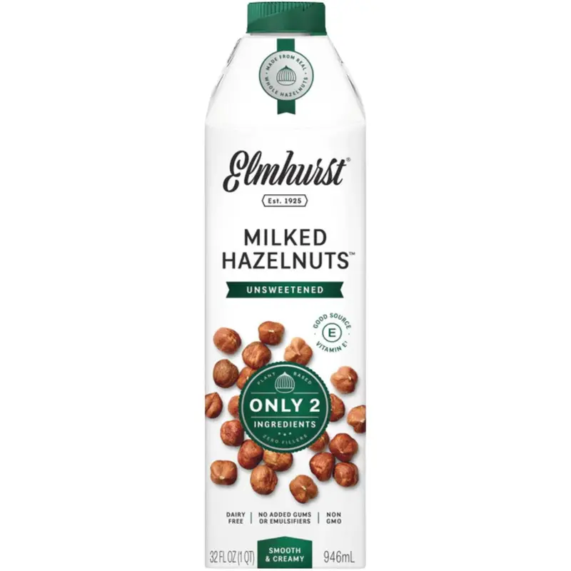 Unsweetened Hazelnut Milk – Elmhurst, 946 Ml Nutrient-Rich Dairy Alternative 1